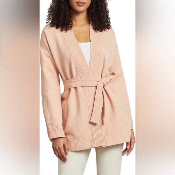 Faherty Jackets & Blazers - Faherty Hidden Hills Organic Cotton Tie Front Jacket XS NWT